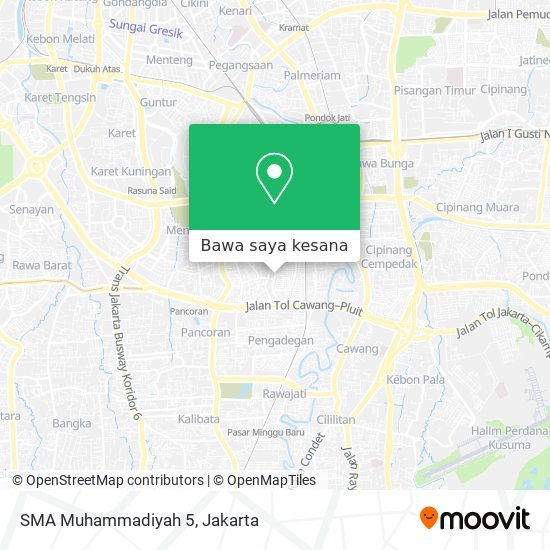 Peta SMA Muhammadiyah 5