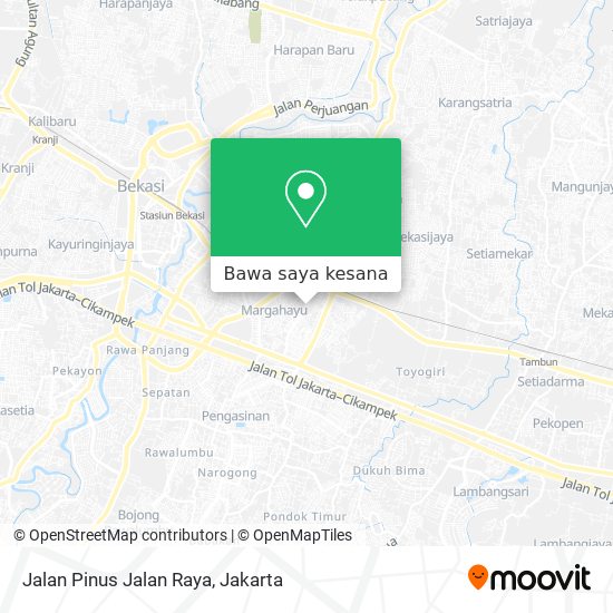 Peta Jalan Pinus Jalan Raya