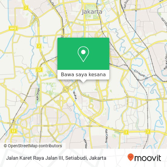 Peta Jalan Karet Raya Jalan III, Setiabudi