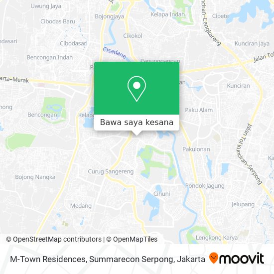 Peta M-Town Residences, Summarecon Serpong