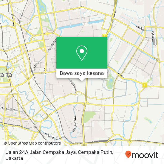 Peta Jalan 24A Jalan Cempaka Jaya, Cempaka Putih