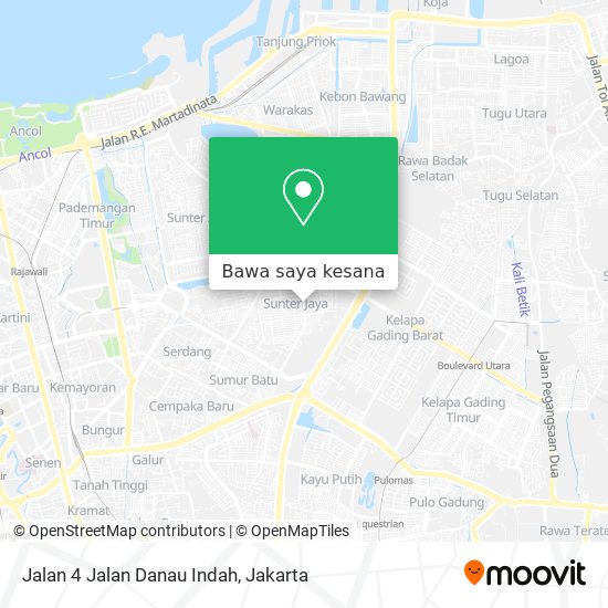 Peta Jalan 4 Jalan Danau Indah