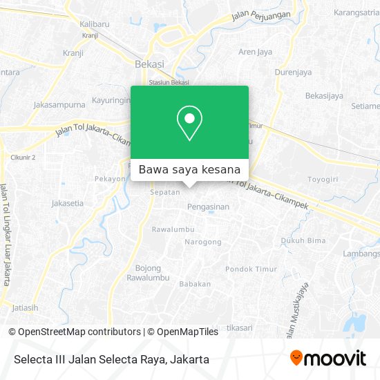 Peta Selecta III Jalan Selecta Raya