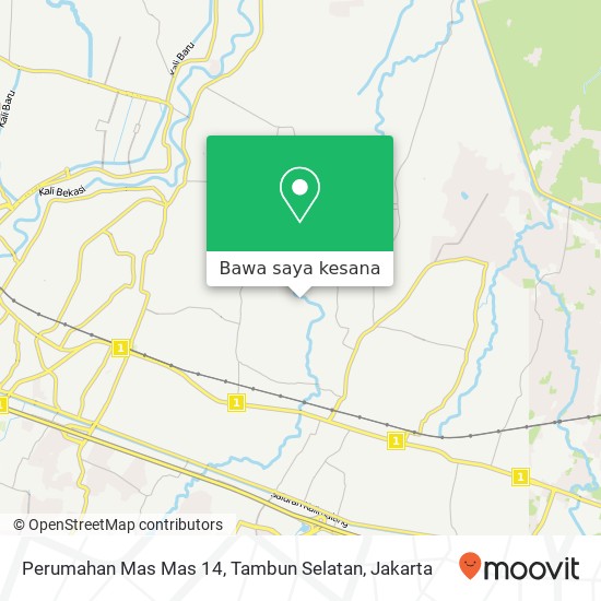 Peta Perumahan Mas Mas 14, Tambun Selatan