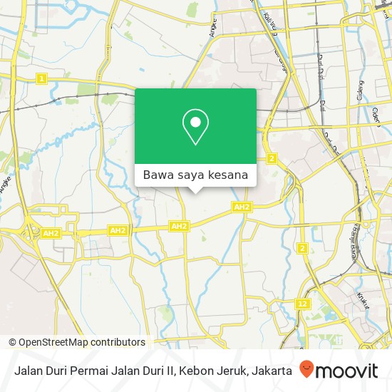 Peta Jalan Duri Permai Jalan Duri II, Kebon Jeruk