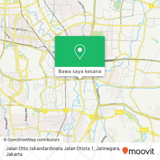 Peta Jalan Otto Iskandardinata Jalan Otista 1, Jatinegara