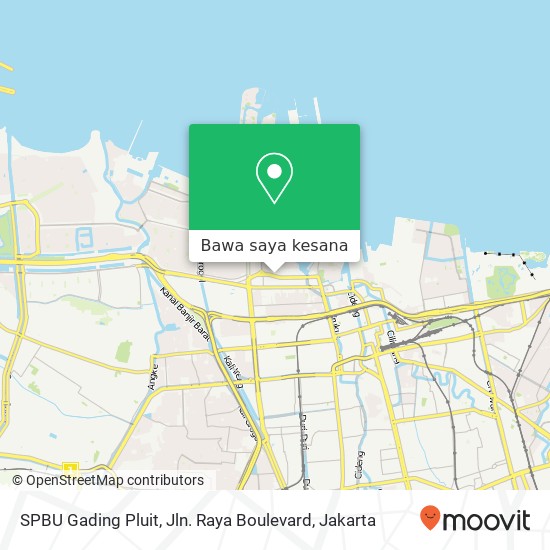Peta SPBU Gading Pluit, Jln. Raya Boulevard