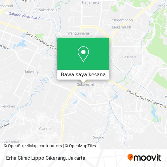 Peta Erha Clinic Lippo Cikarang