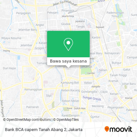 Peta Bank BCA capem Tanah Abang 2