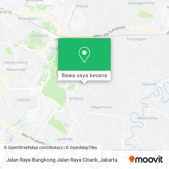 Peta Jalan Raya Bangkong Jalan Raya Citarik