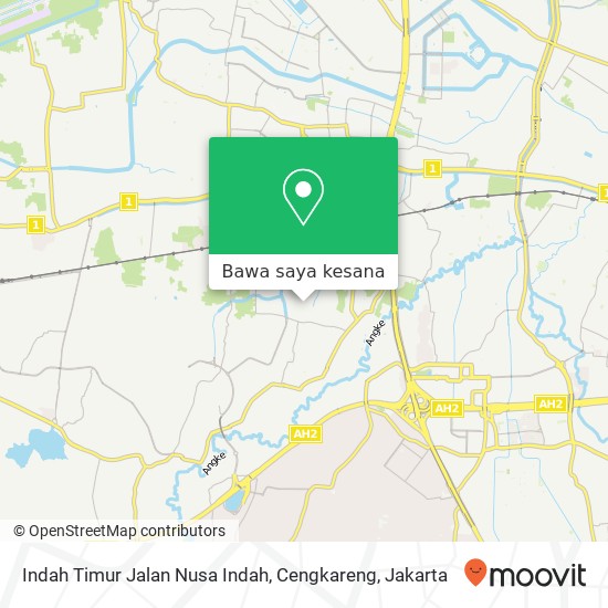 Peta Indah Timur Jalan Nusa Indah, Cengkareng