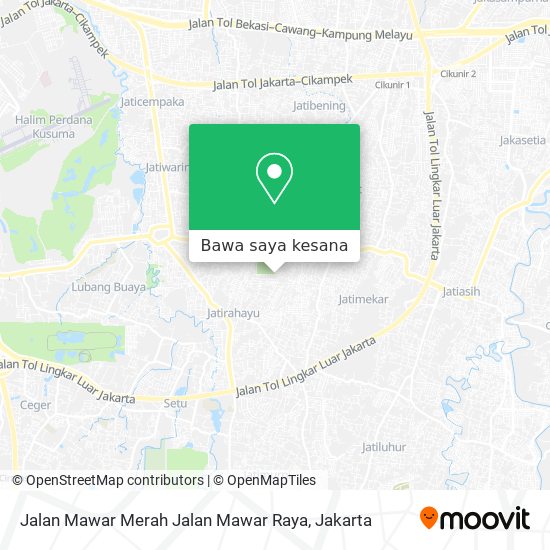 Peta Jalan Mawar Merah Jalan Mawar Raya