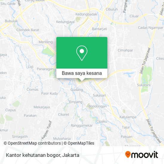 Peta Kantor kehutanan bogor