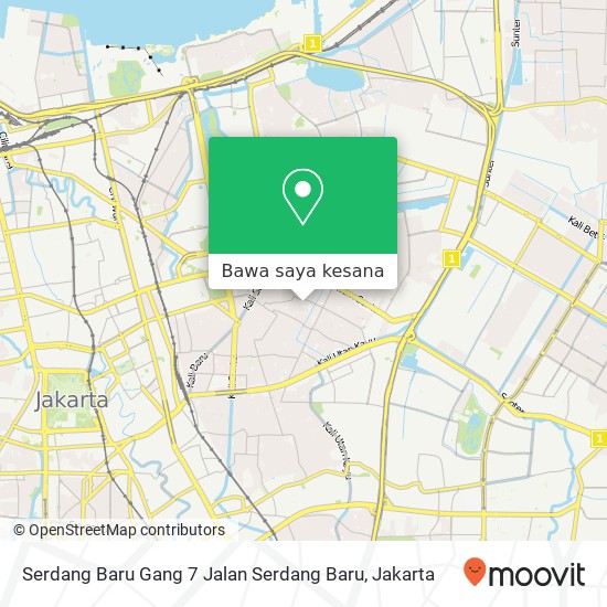 Peta Serdang Baru Gang 7 Jalan Serdang Baru