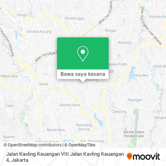 Peta Jalan Kavling Keuangan VIII Jalan Kavling Keuangan 4