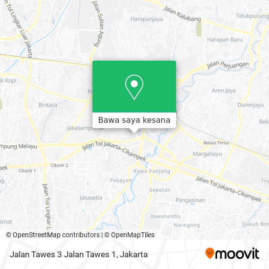 Peta Jalan Tawes 3 Jalan Tawes 1