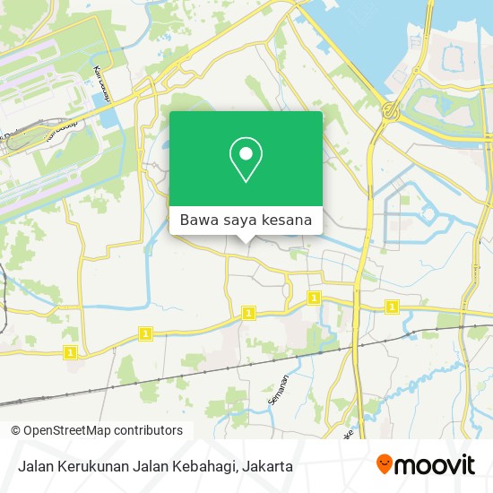 Peta Jalan Kerukunan Jalan Kebahagi