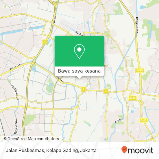 Peta Jalan Puskesmas, Kelapa Gading