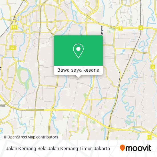 Peta Jalan Kemang Sela Jalan Kemang Timur