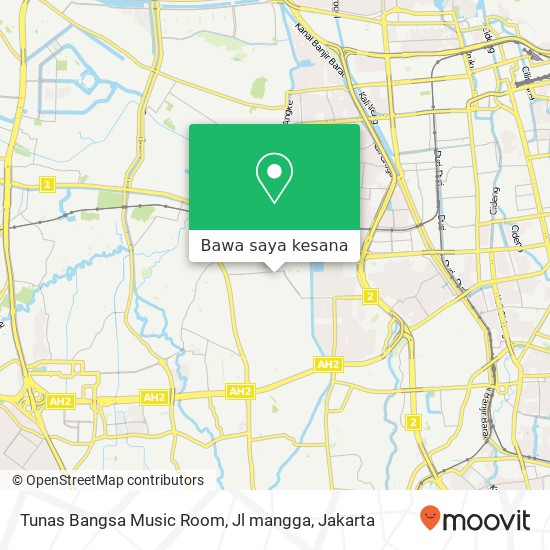 Peta Tunas Bangsa Music Room, Jl mangga