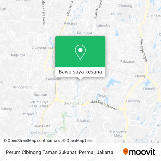 Peta Perum Cibinong Taman Sukahati Permai