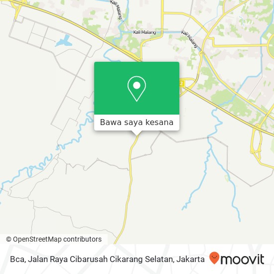 Peta Bca, Jalan Raya Cibarusah Cikarang Selatan