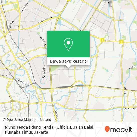 Peta Riung Tenda (Riung Tenda - Official), Jalan Balai Pustaka Timur