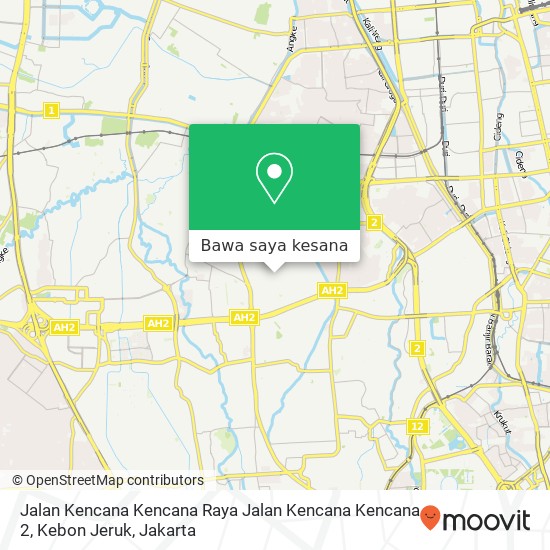 Peta Jalan Kencana Kencana Raya Jalan Kencana Kencana 2, Kebon Jeruk