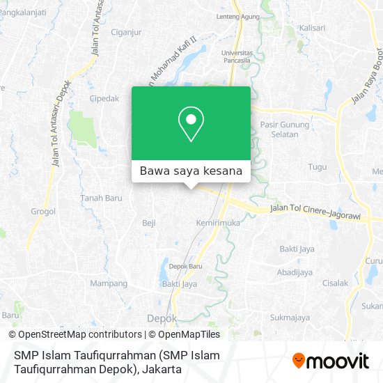 Peta SMP Islam Taufiqurrahman