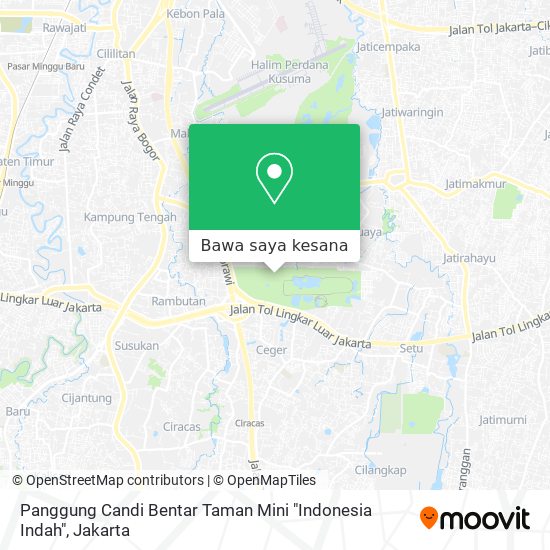 Peta Panggung Candi Bentar Taman Mini "Indonesia Indah"