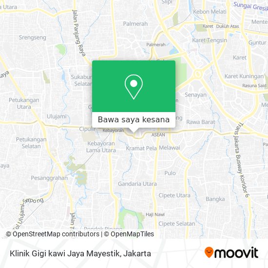 Peta Klinik Gigi kawi Jaya Mayestik