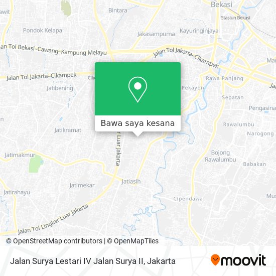 Peta Jalan Surya Lestari IV Jalan Surya II