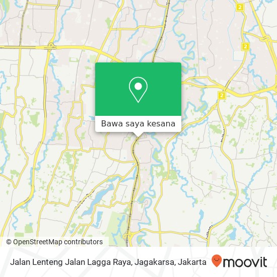 Peta Jalan Lenteng Jalan Lagga Raya, Jagakarsa