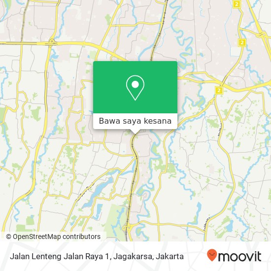 Peta Jalan Lenteng Jalan Raya 1, Jagakarsa