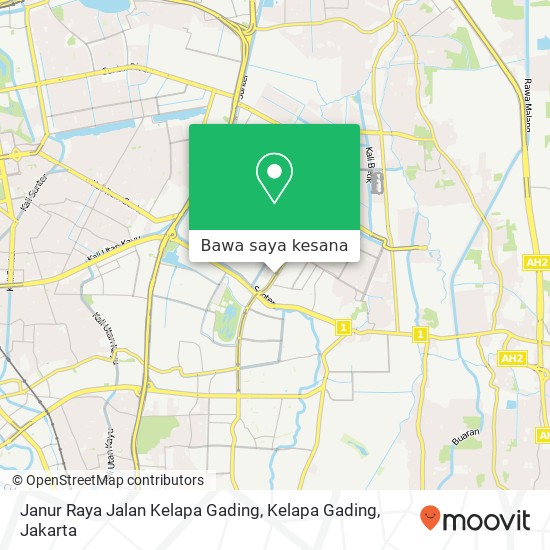 Peta Janur Raya Jalan Kelapa Gading, Kelapa Gading