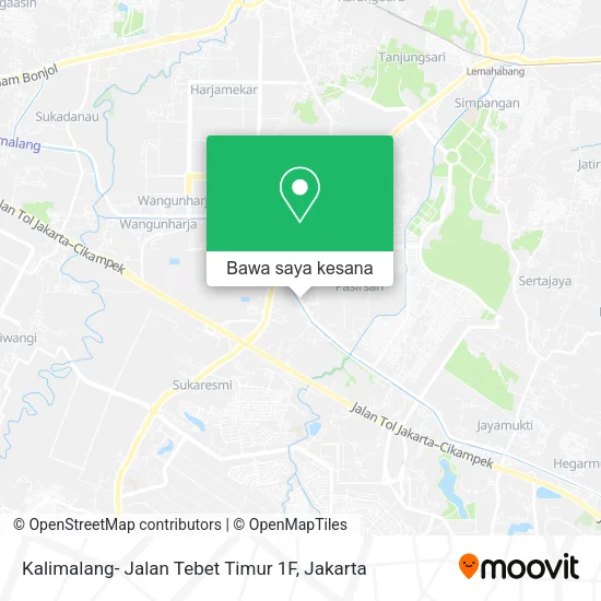 Peta Kalimalang- Jalan Tebet Timur 1F
