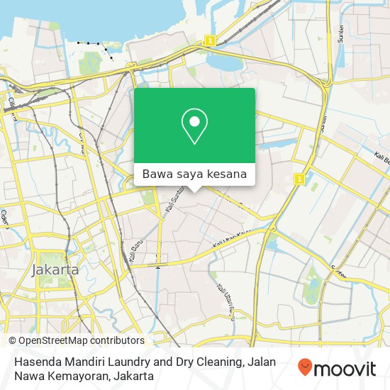 Peta Hasenda Mandiri Laundry and Dry Cleaning, Jalan Nawa Kemayoran