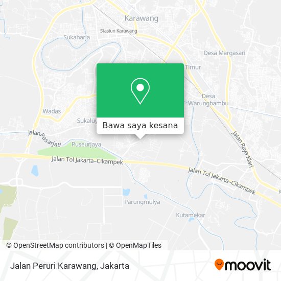 Peta Jalan Peruri Karawang