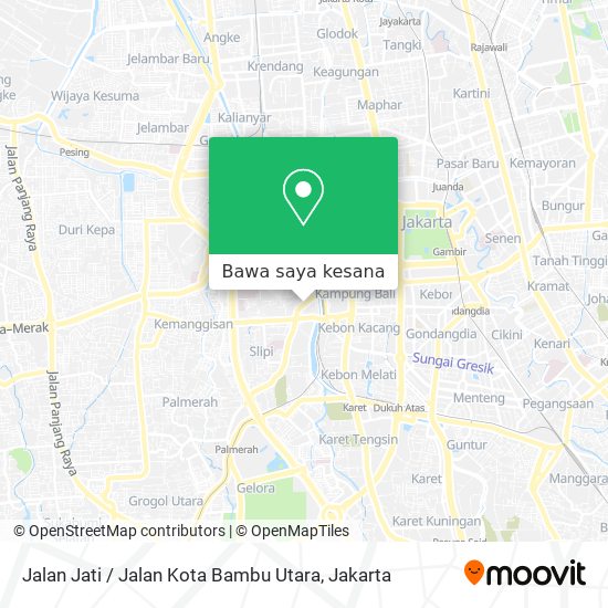 Peta Jalan Jati / Jalan Kota Bambu Utara