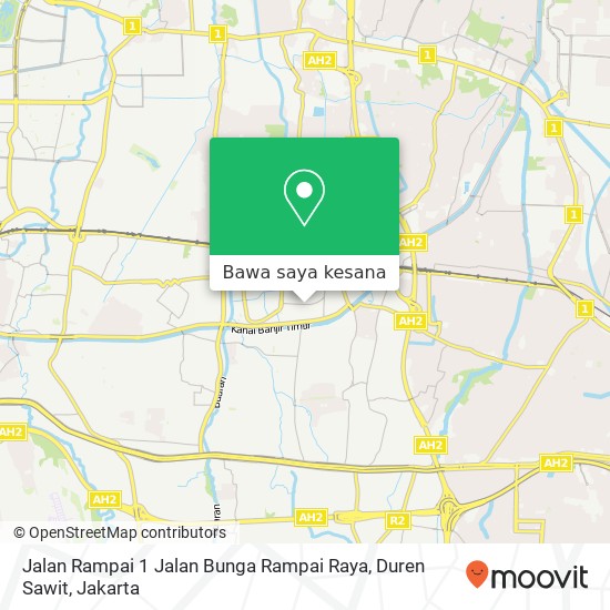 Peta Jalan Rampai 1 Jalan Bunga Rampai Raya, Duren Sawit