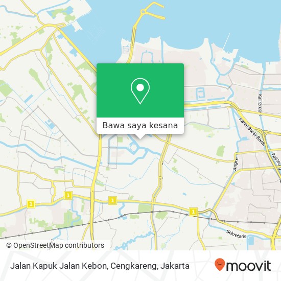 Peta Jalan Kapuk Jalan Kebon, Cengkareng