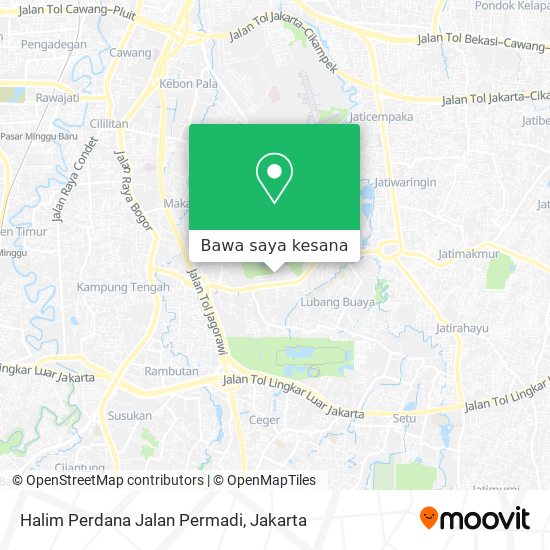 Peta Halim Perdana Jalan Permadi