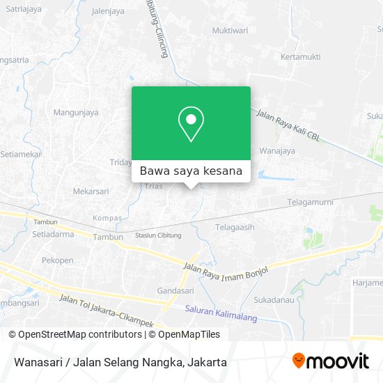 Peta Wanasari / Jalan Selang Nangka