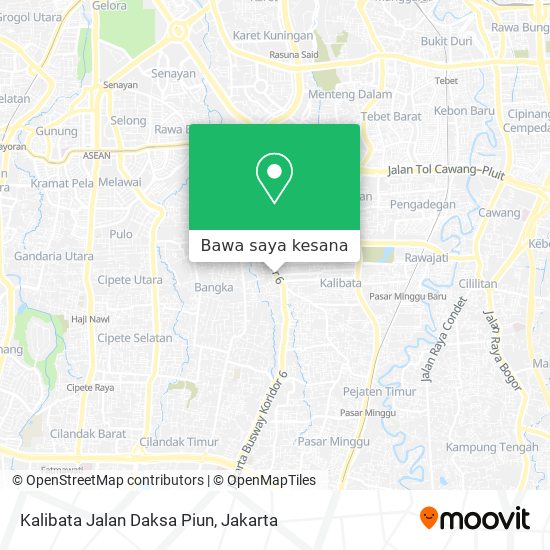 Peta Kalibata Jalan Daksa Piun