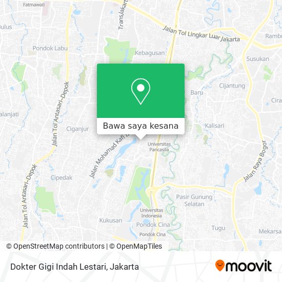 Peta Dokter Gigi Indah Lestari