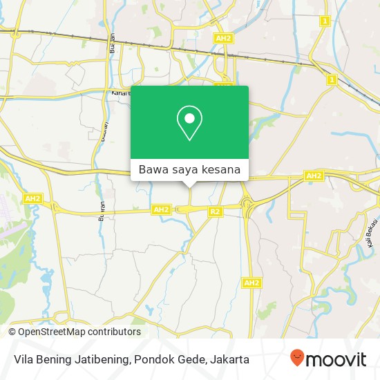 Peta Vila Bening Jatibening, Pondok Gede