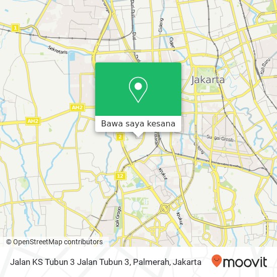 Peta Jalan KS Tubun 3 Jalan Tubun 3, Palmerah