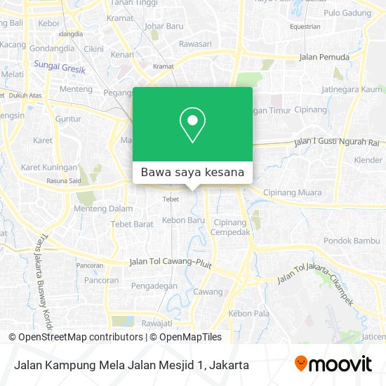 Peta Jalan Kampung Mela Jalan Mesjid 1