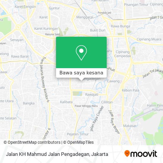 Peta Jalan KH Mahmud Jalan Pengadegan