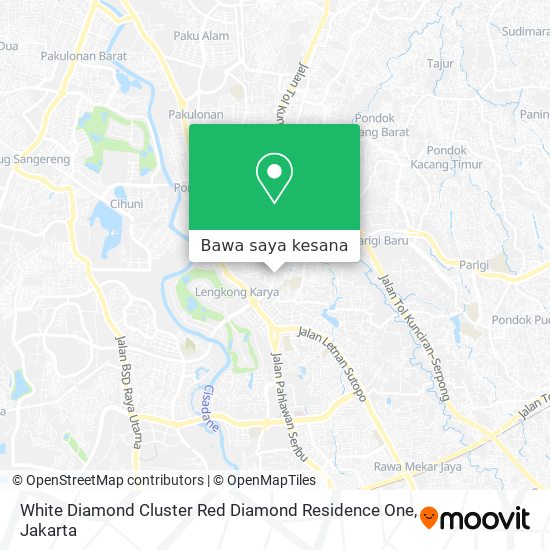 Peta White Diamond Cluster Red Diamond Residence One